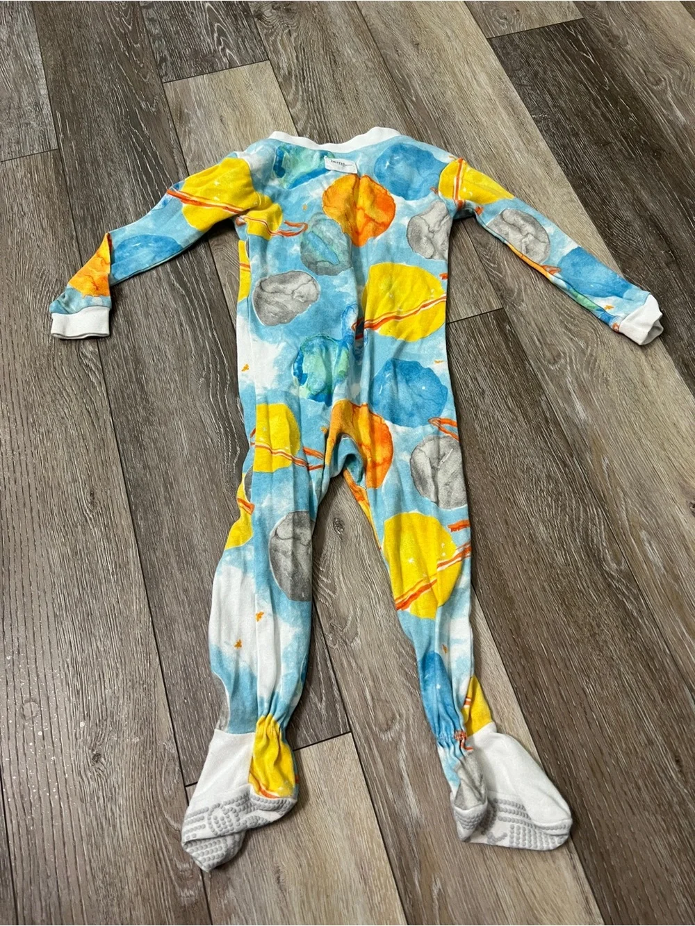 Burt’s Bees Baby space planets footie